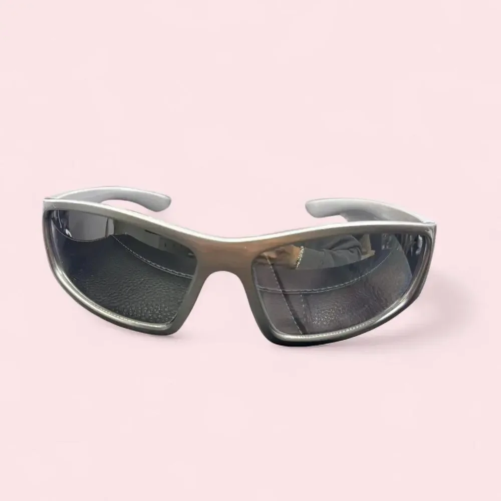 Cyberpunk y2k silver star sunglasses